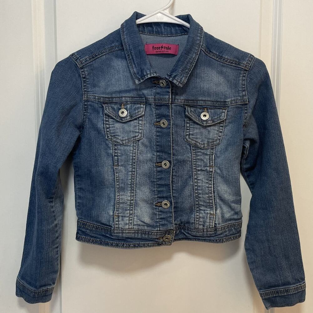 Freestyle Revolution Girls Lightweight Jean Jacket Size XL